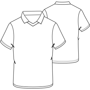 Fashion sewing patterns for MEN T-Shirts Polo T-Shirt SS 8039